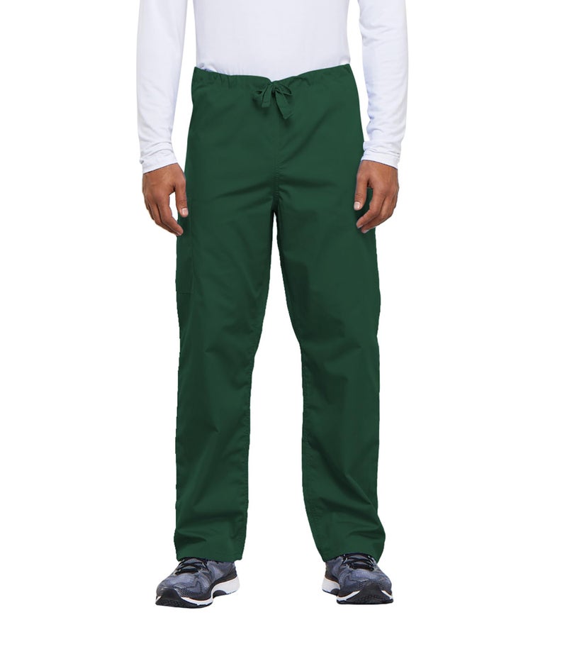 Cherokee Men's Originals Unisex Drawstring Cargo Scrub Pant, Hunter, Small/Short - Image 1